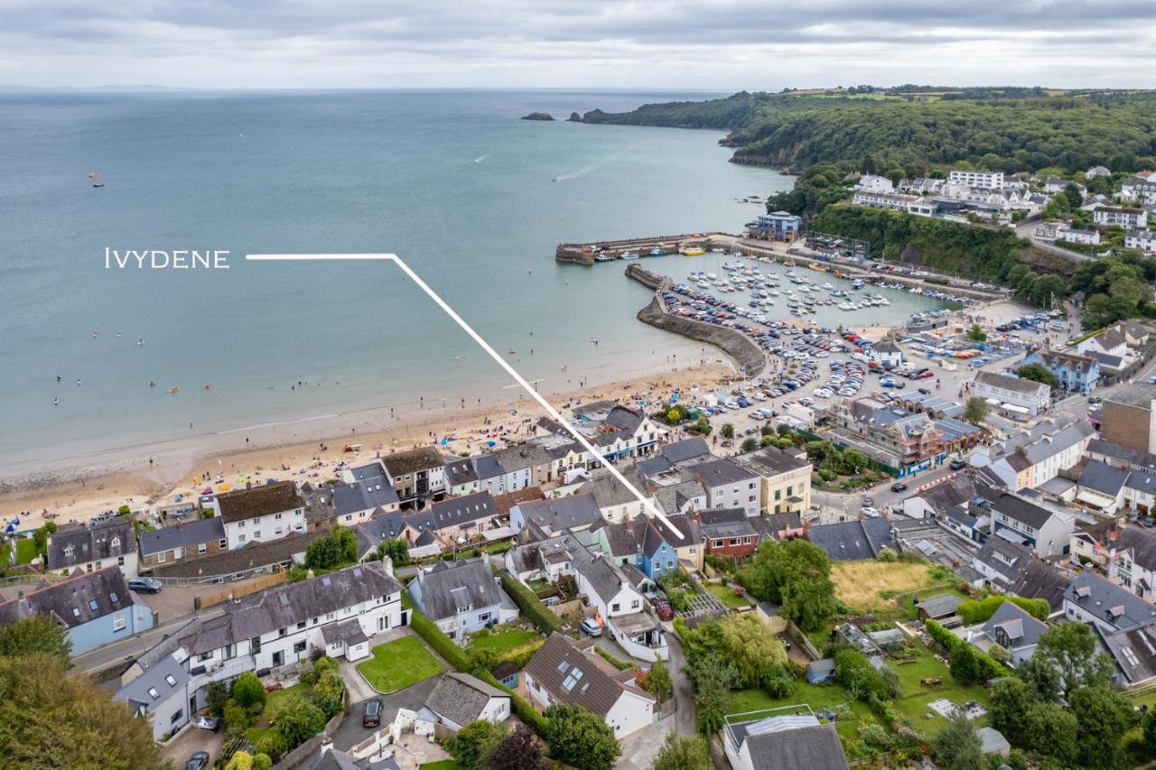 Ivydene - Beautiful Cottage, Stone Throw From Beach, Wonderful Sea Views Saundersfoot Eksteriør billede